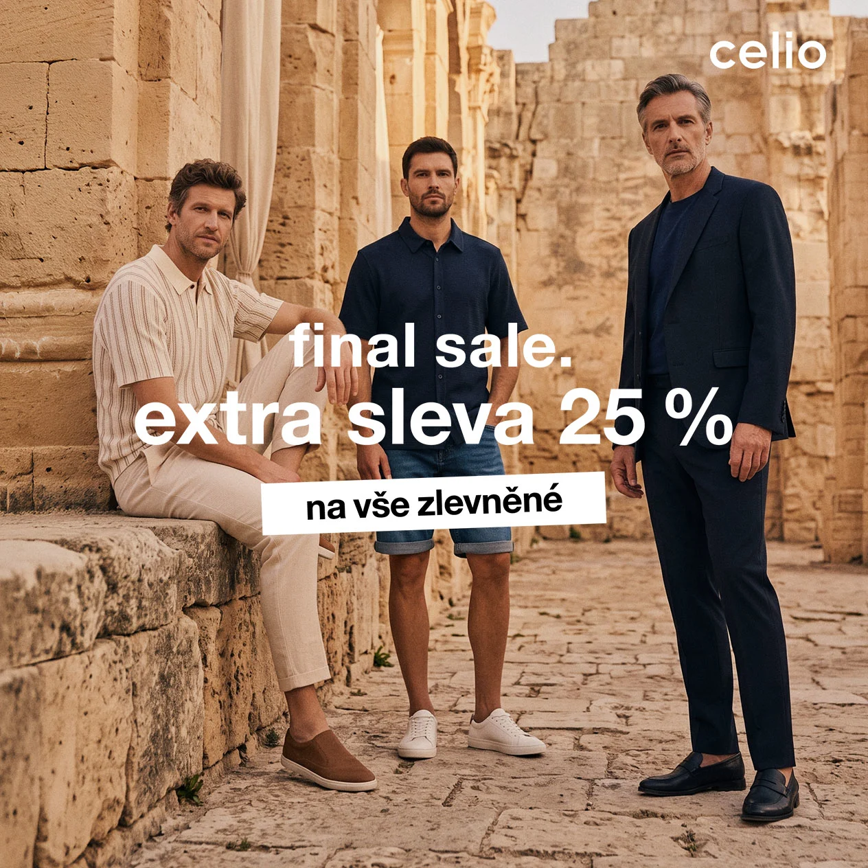Final sale - extra sleva 25 % na vše zlevněné.