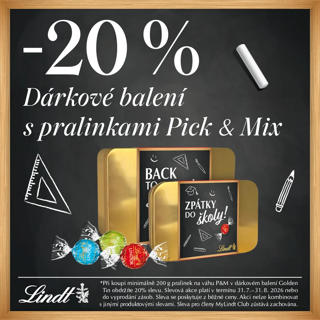 -20 % Dárkové balení s pralinkami Pick & Mix *
