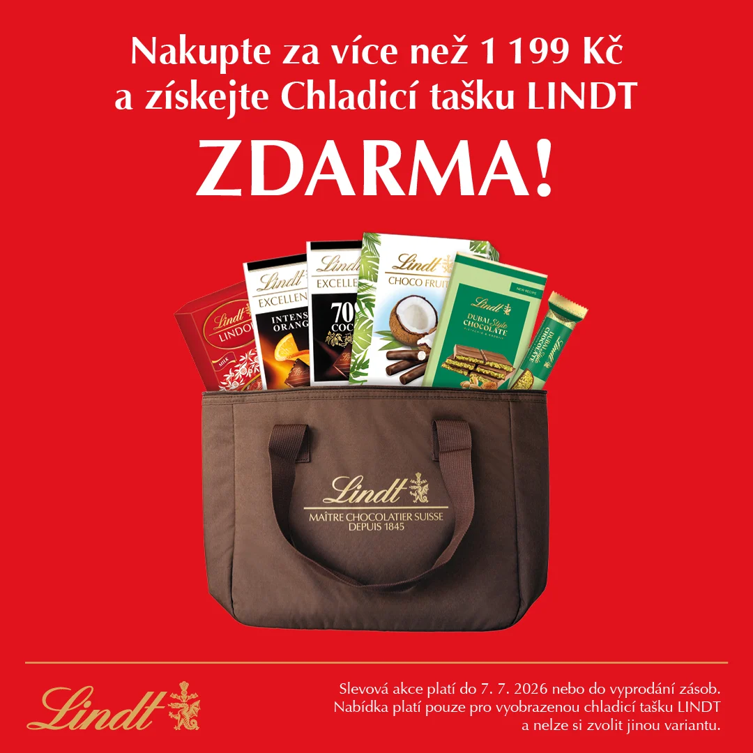 Nakupte za více než 1 199 Kč a získejte Chladící tašku LINDT ZDARMA!
