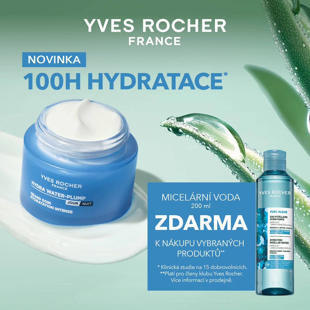 Nová hydratační řada péče o pleť od rostlinné kosmetiky Yves Rocher