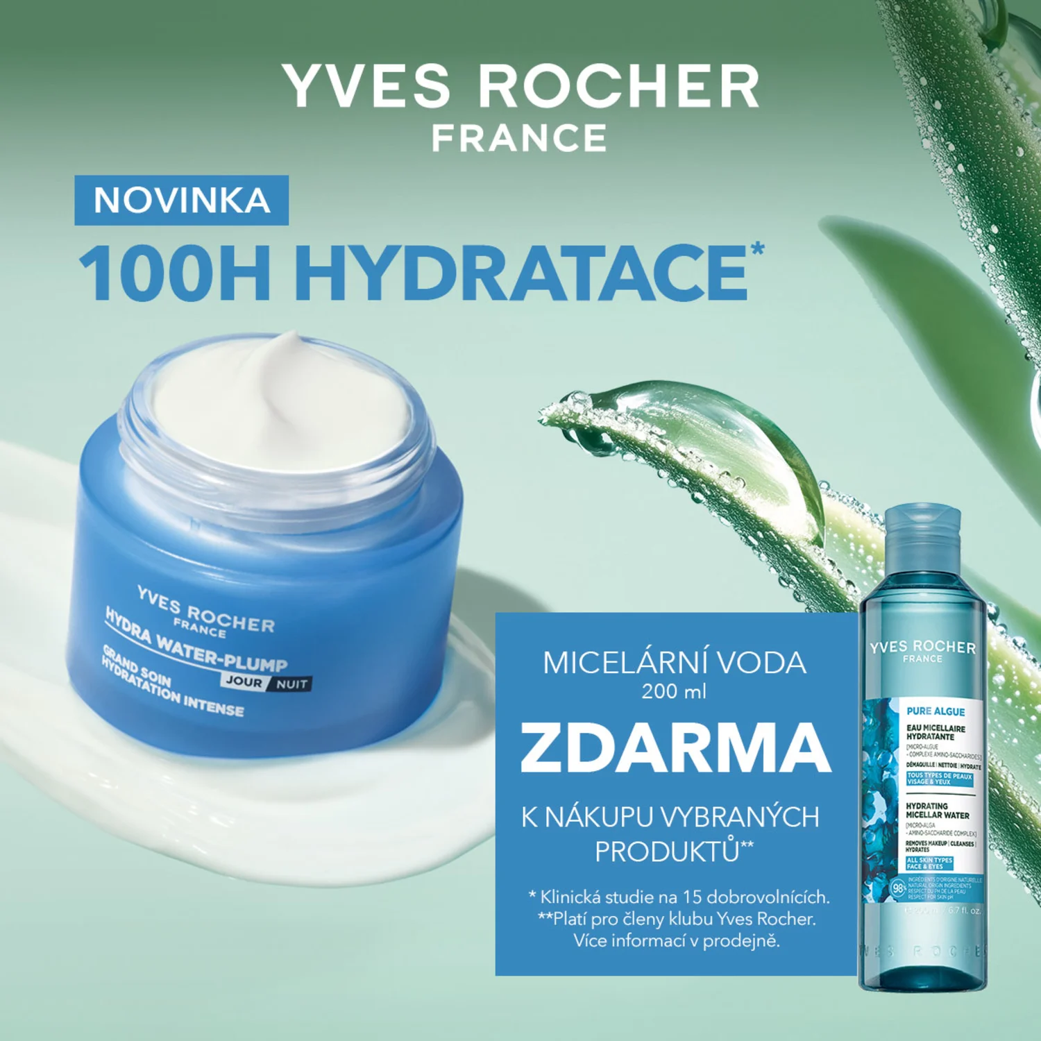 Nová hydratační řada péče o pleť od rostlinné kosmetiky Yves Rocher
