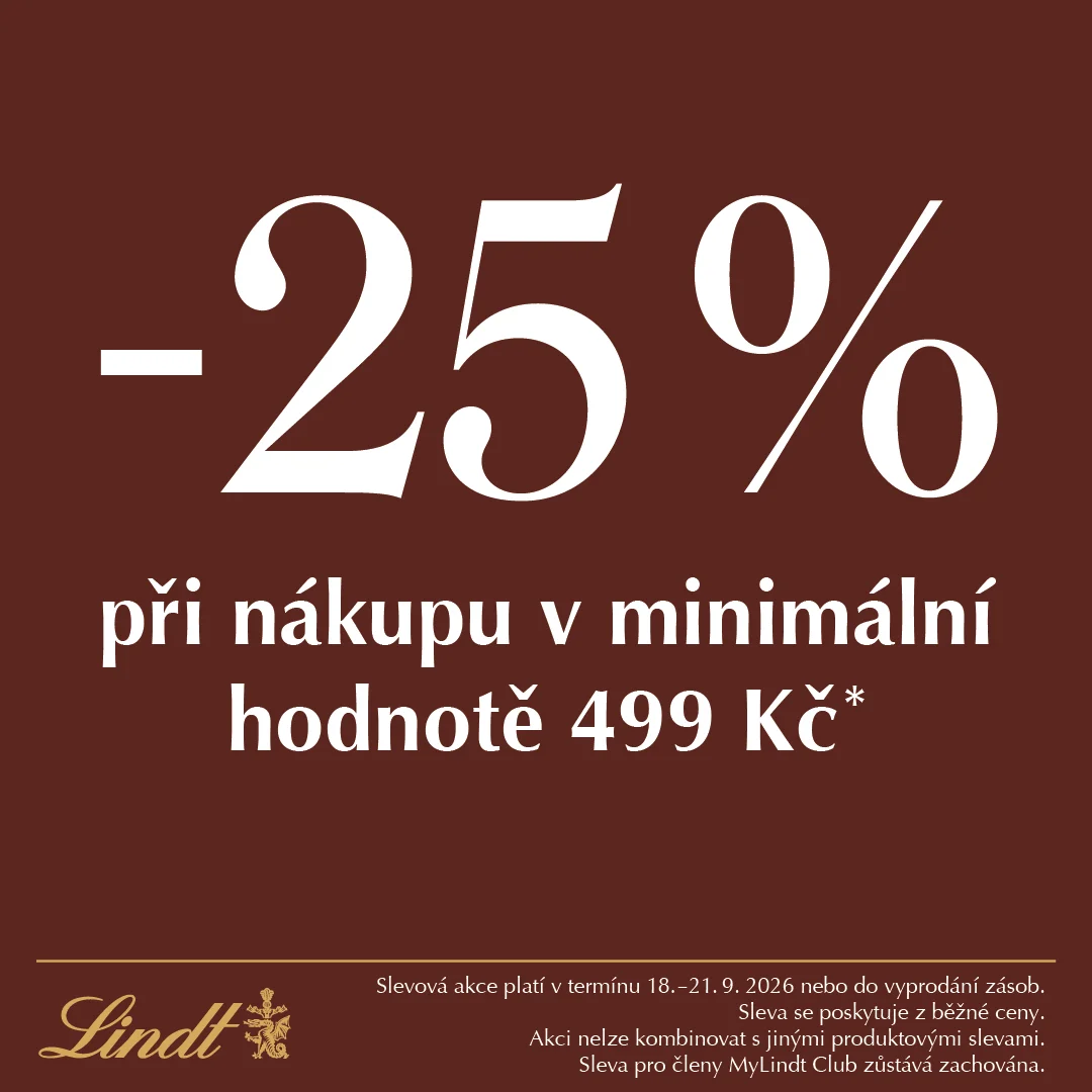 −25 % při nákupu nad 499 Kč