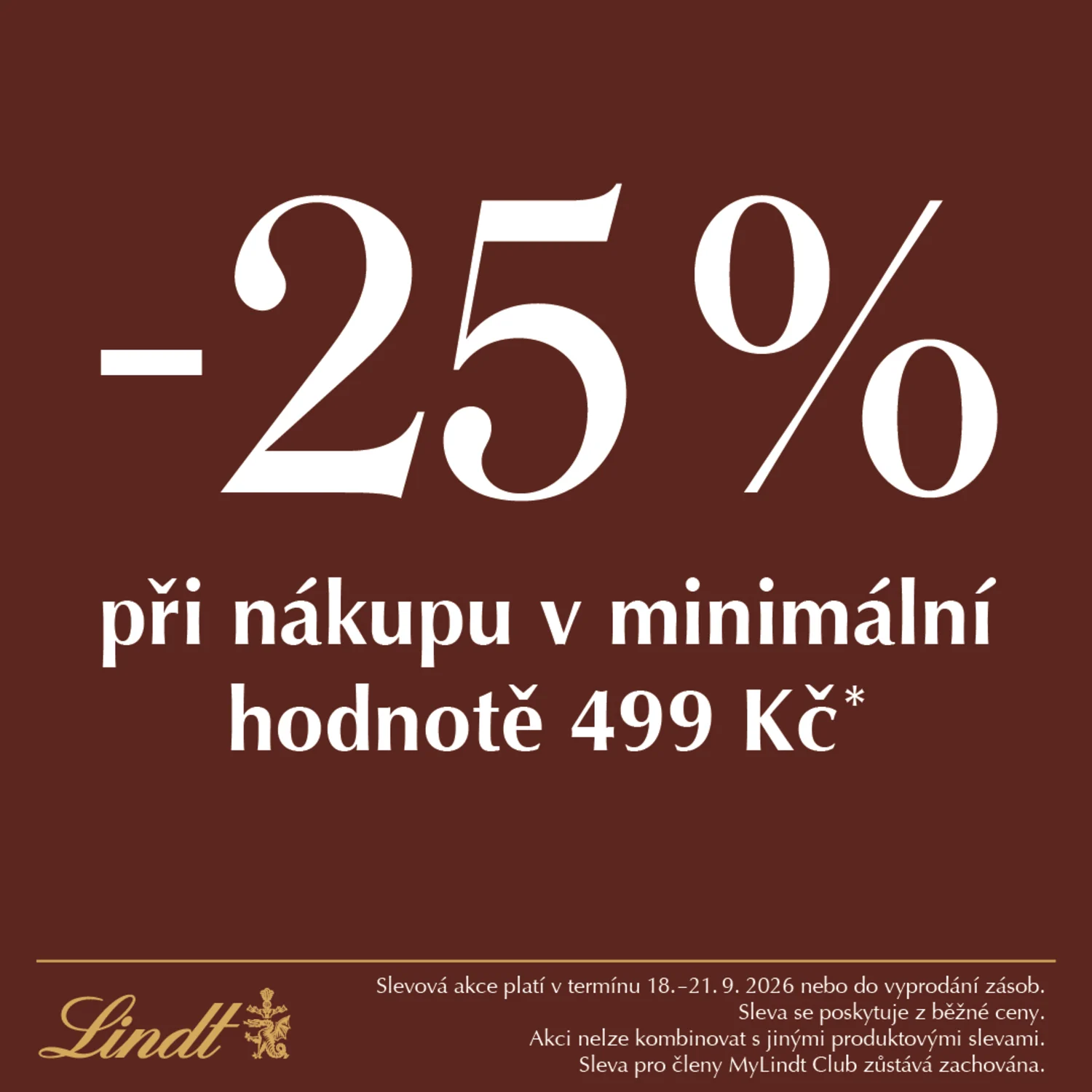 −25 % při nákupu nad 499 Kč