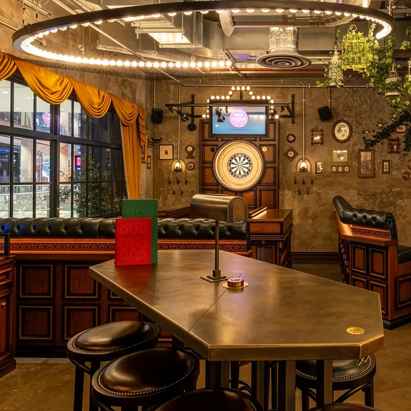 Social darts in the city centre