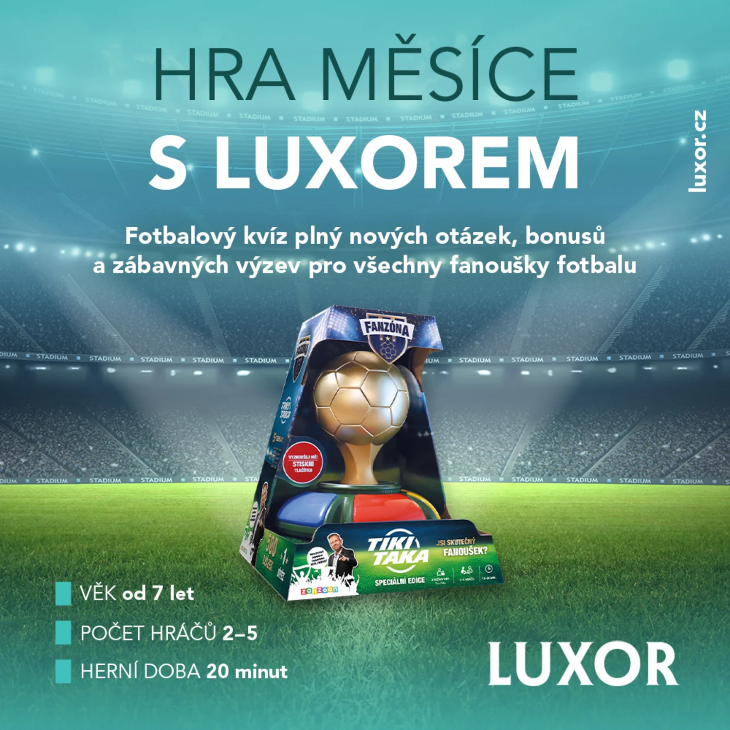 FanZóna TIKI-TAKA – fotbalový kvíz