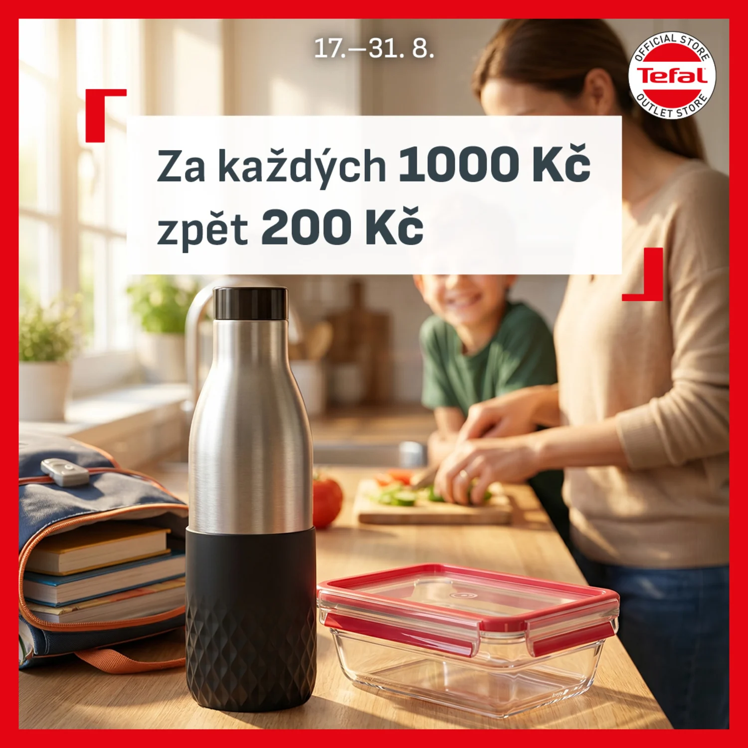 Za každých 1 000 Kč nákupu zpět 200 Kč.