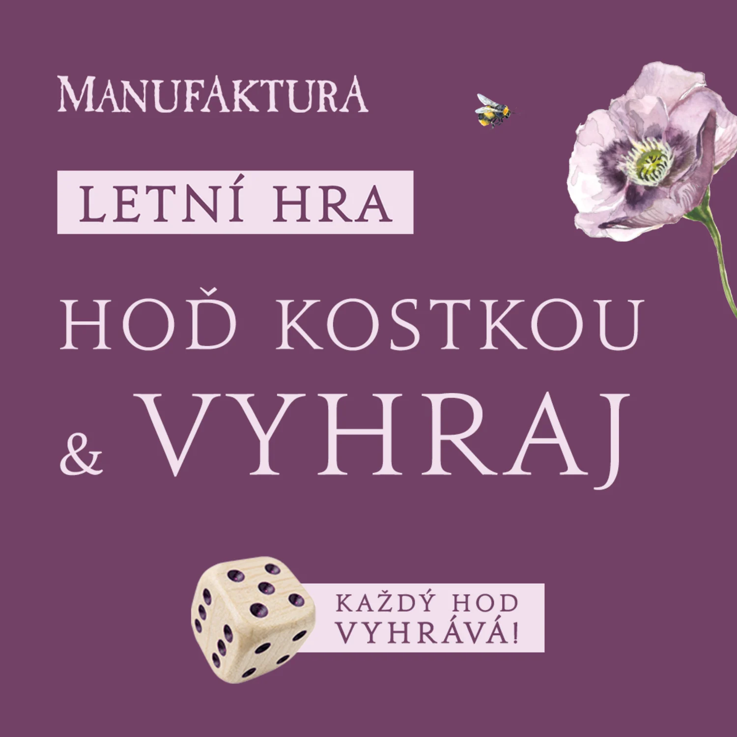 Letní hra v prodejně MANUFAKTURA