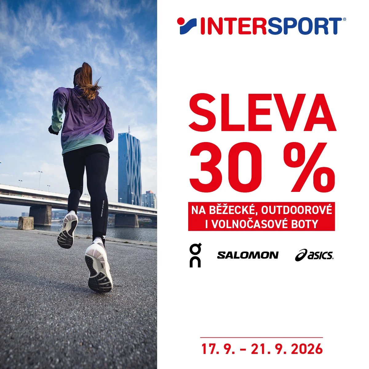 Sleva 30 % na boty On, Salomon a ASICS
