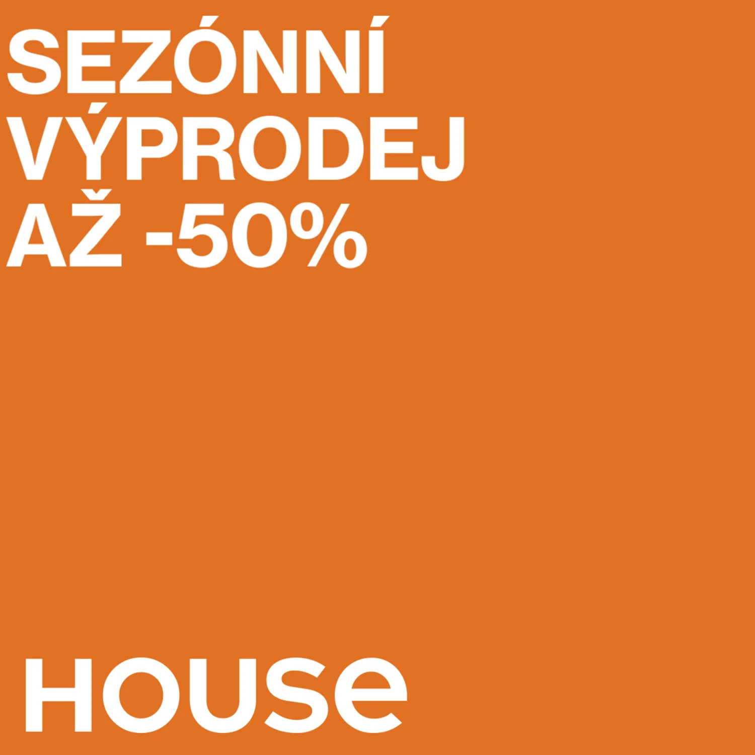 Sezónní výprodej se slevami až −50 %