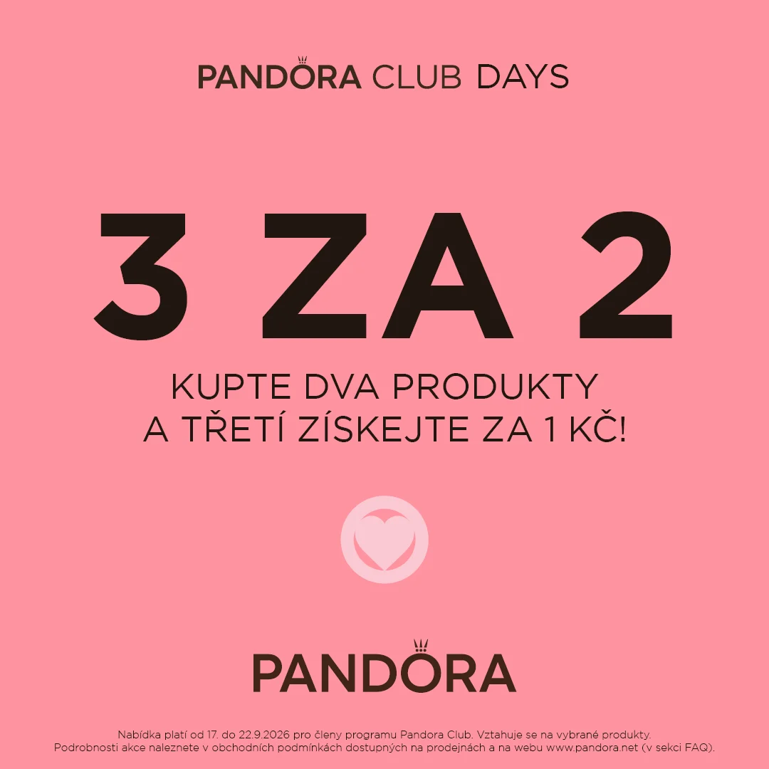 Club Days: třetí kus za 1 Kč