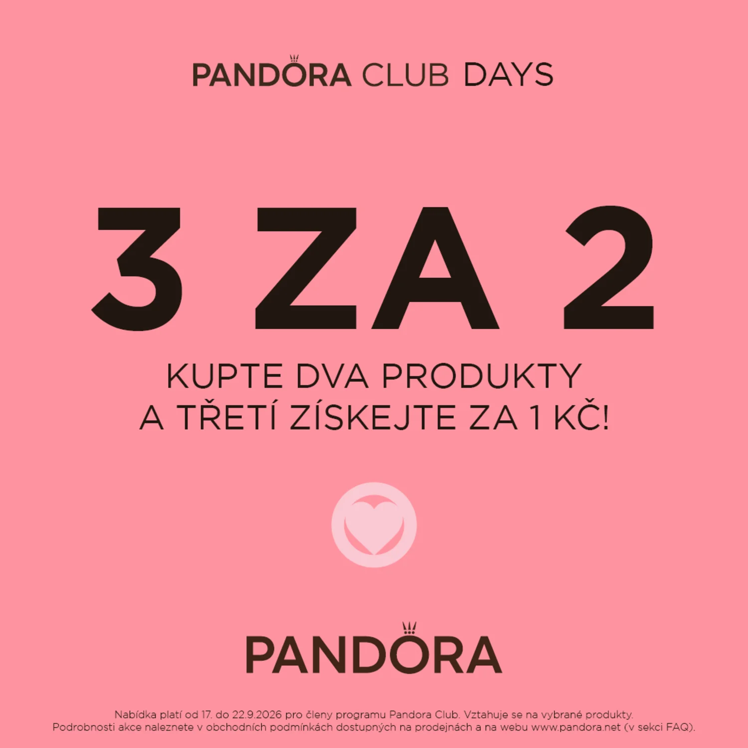 Club Days: třetí kus za 1 Kč