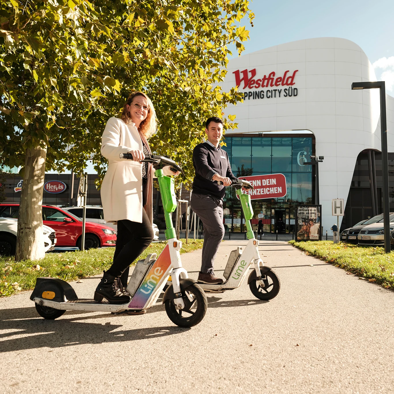 WESTFIELD CLUB: -20 % auf alle Fahrten mit Lime von und zur SCS*