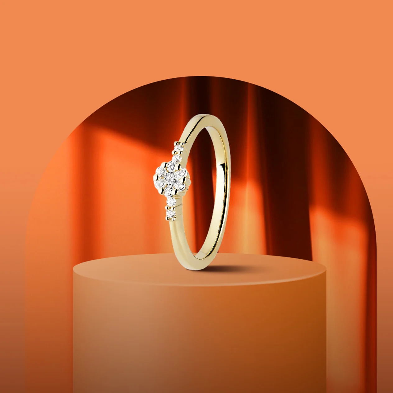 CHRIST Damenring mit Diamanten