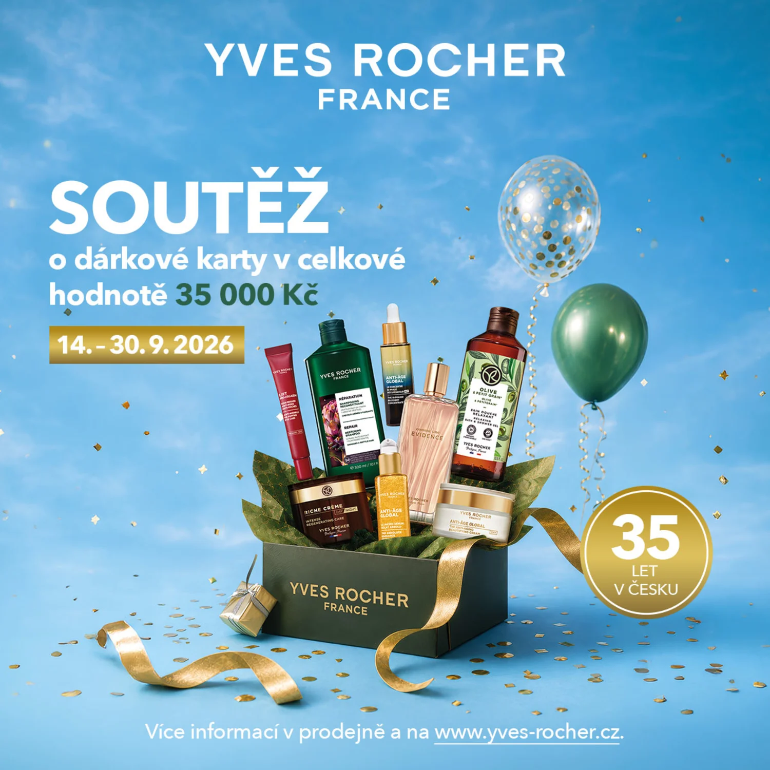 Soutěž o dárkové poukazy za 35 000 Kč