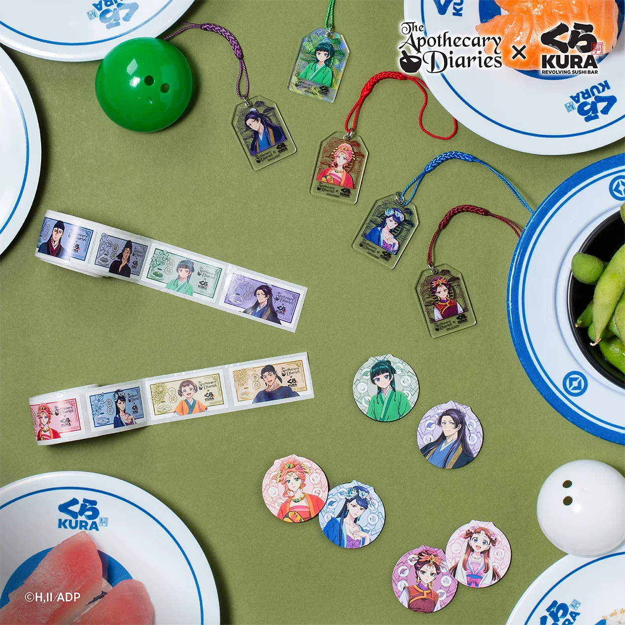 The Apothecary Diaries x Kura Sushi Bikkura Pon Collaboration