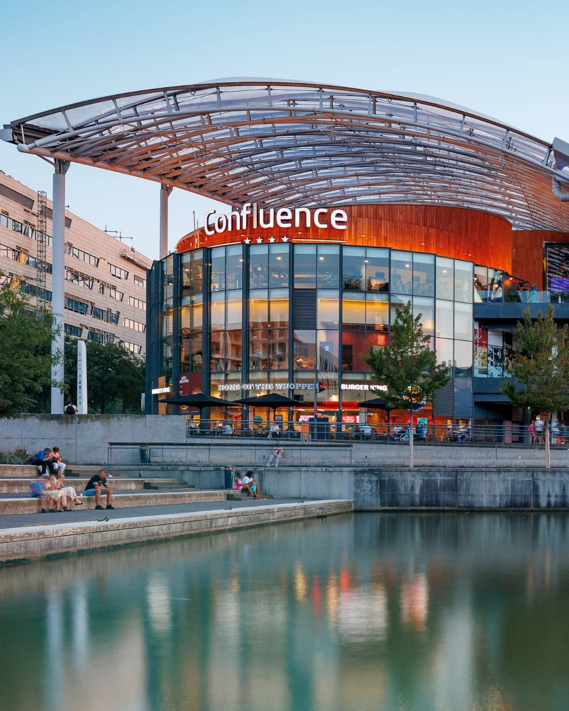 Façade du centre Confluence