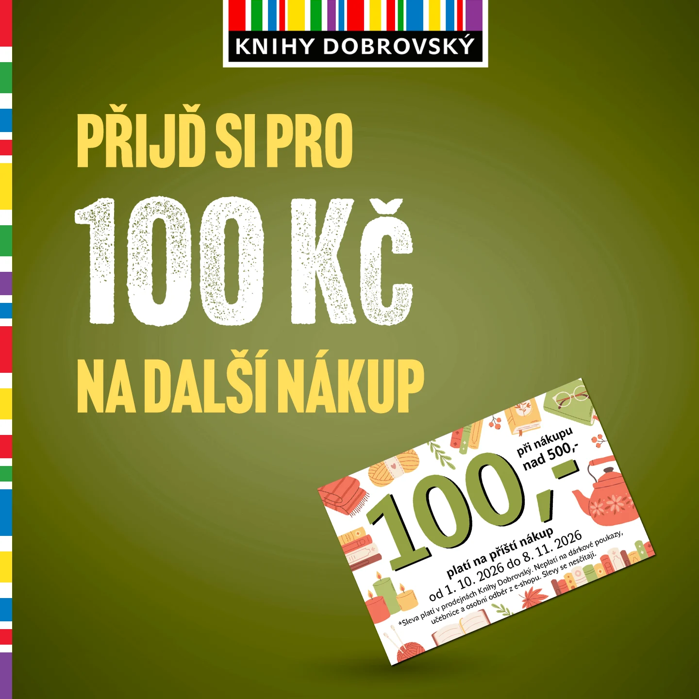 Rozdáváme slevu 100 Kč