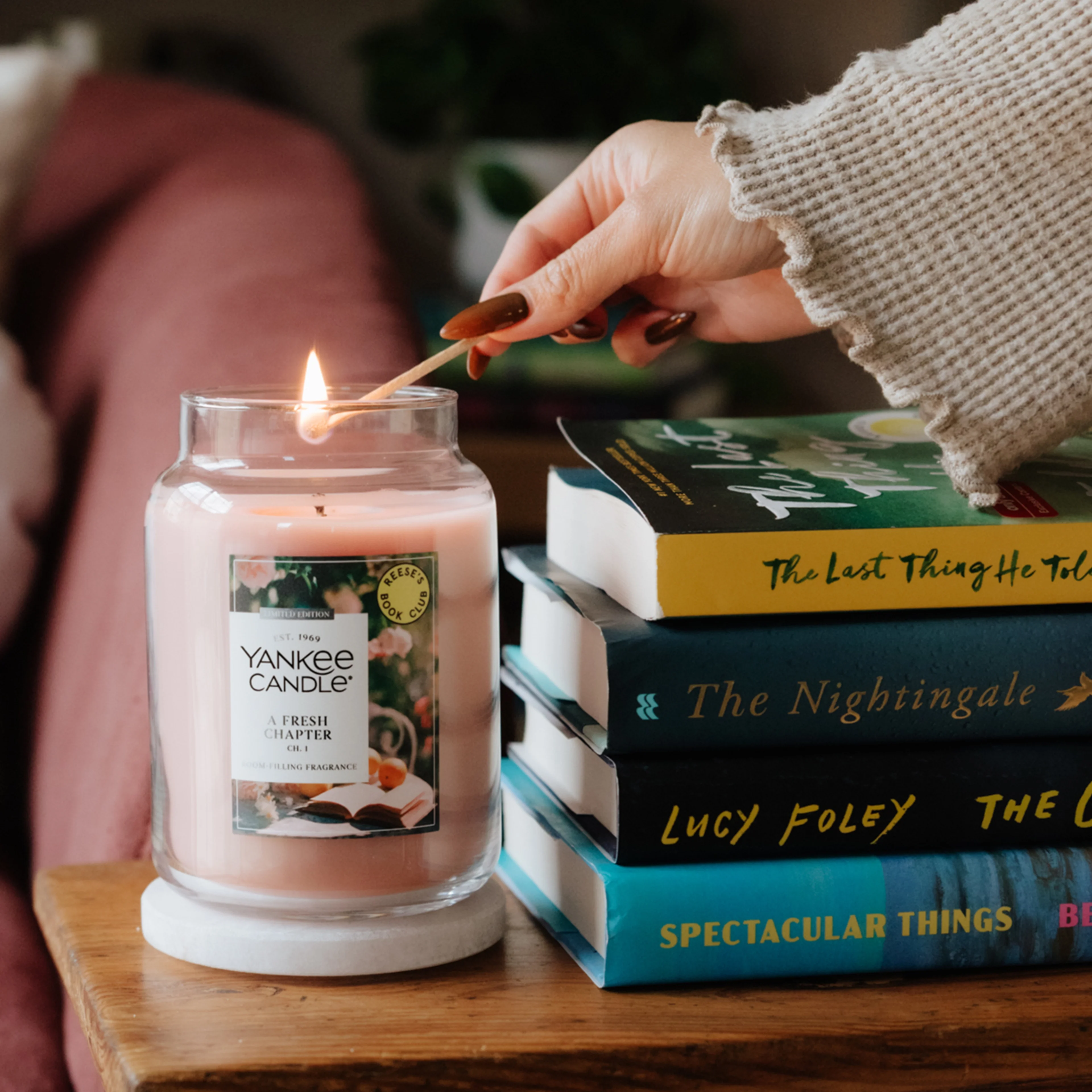 Reese's Book Club and Yankee Candle book and gifts