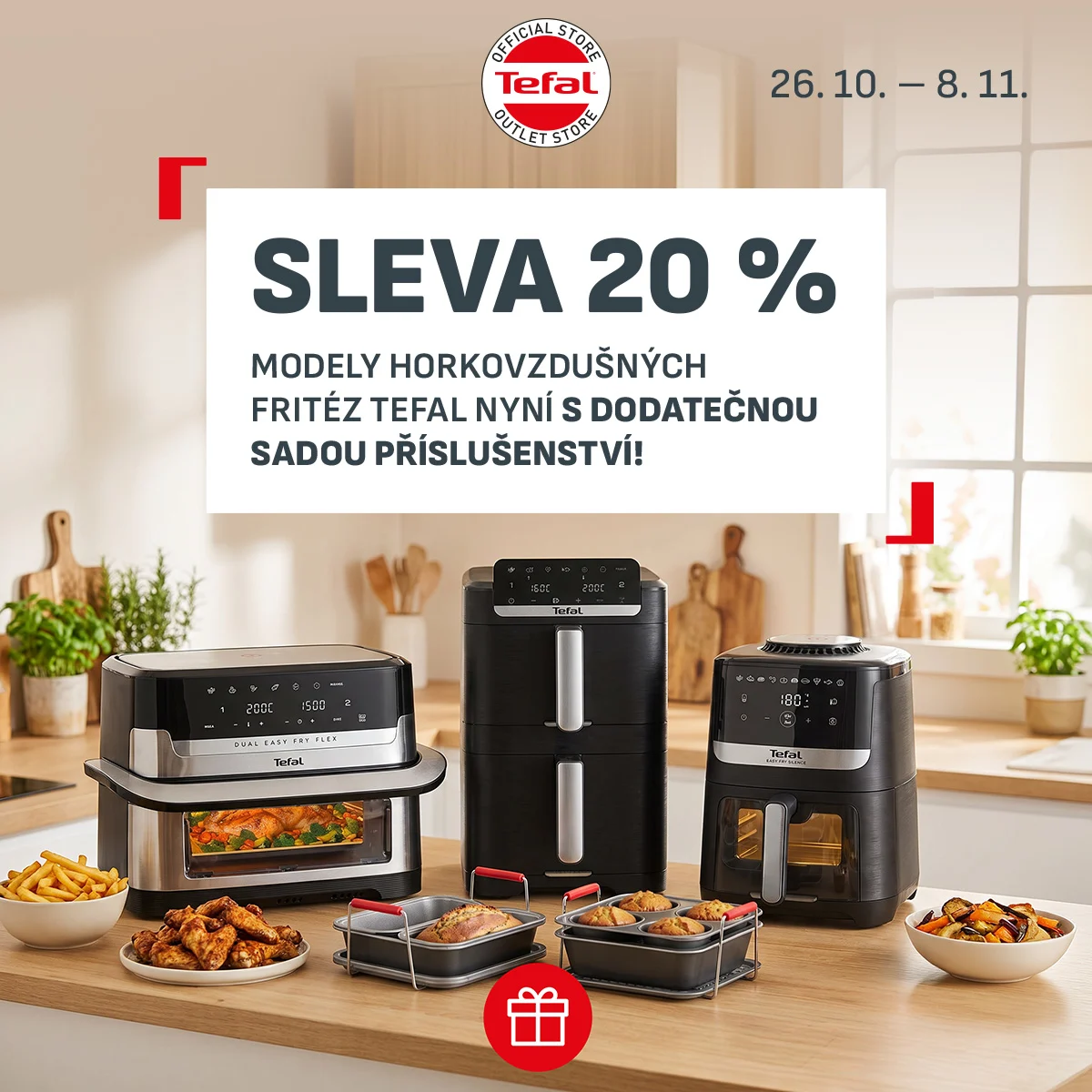 Sleva 20 % na horkovzdušné fritézy