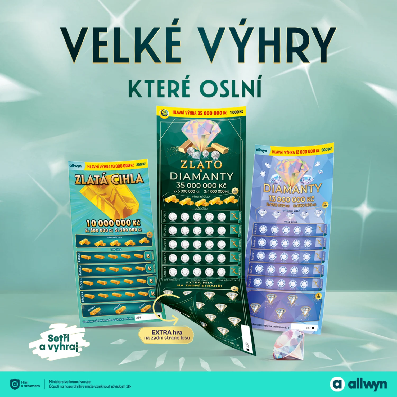 Velké výhry, které oslní…