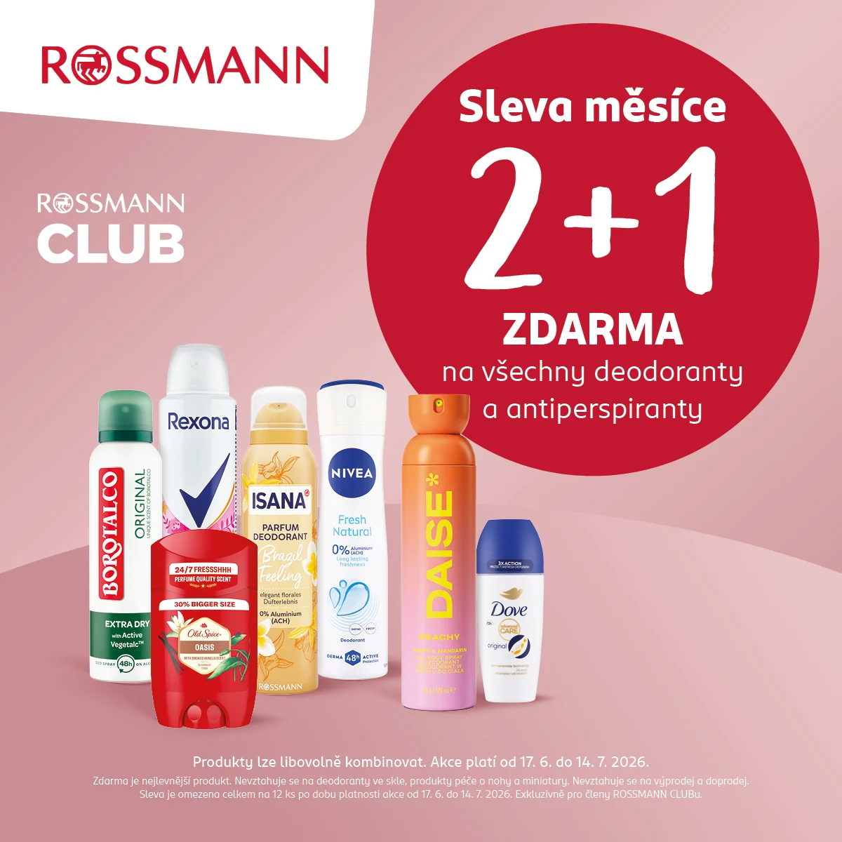 ROSSMANN CLUB přináší akci 2+1