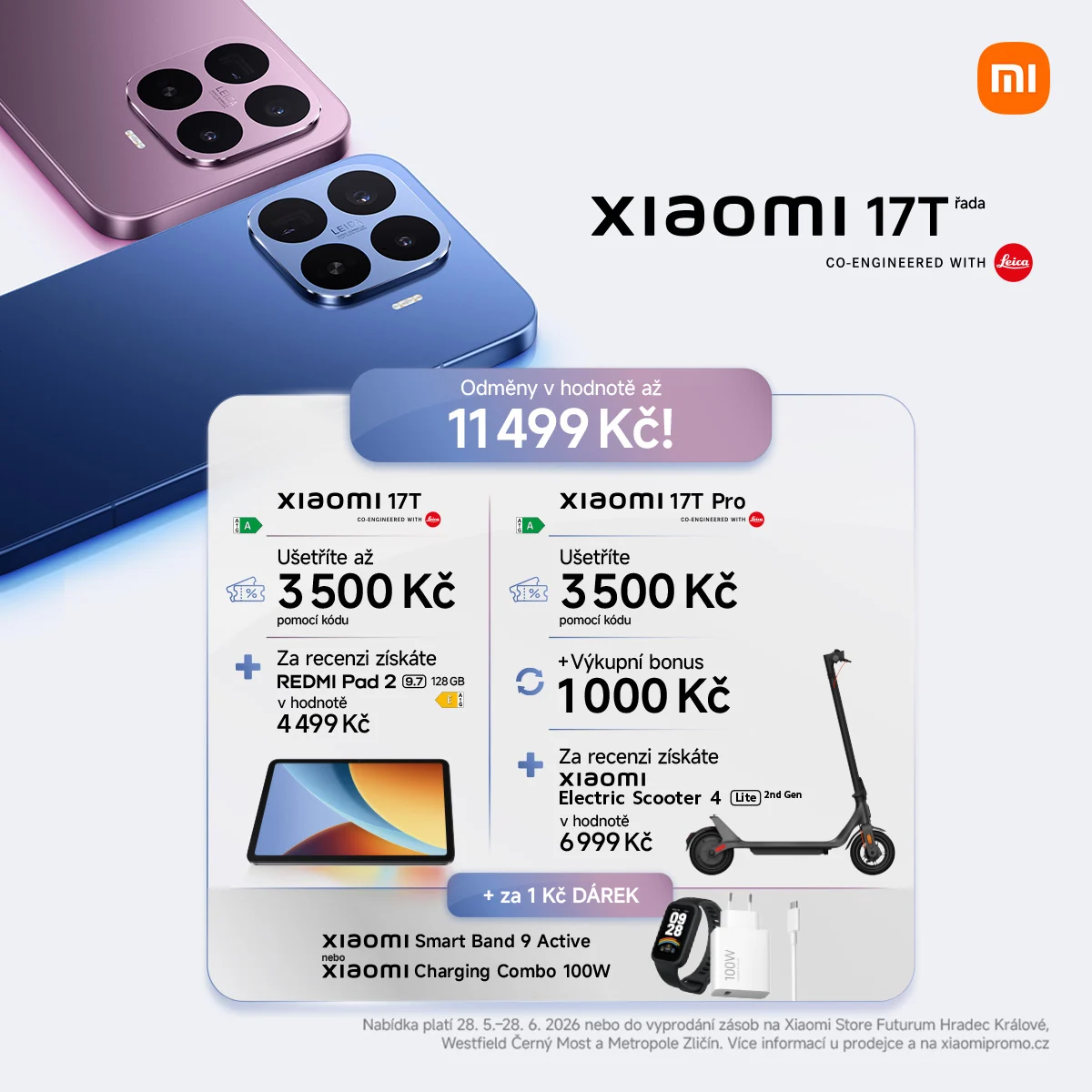 Xiaomi představuje novou řadu Xiaomi 17T s bonusy až za 11 499 Kč