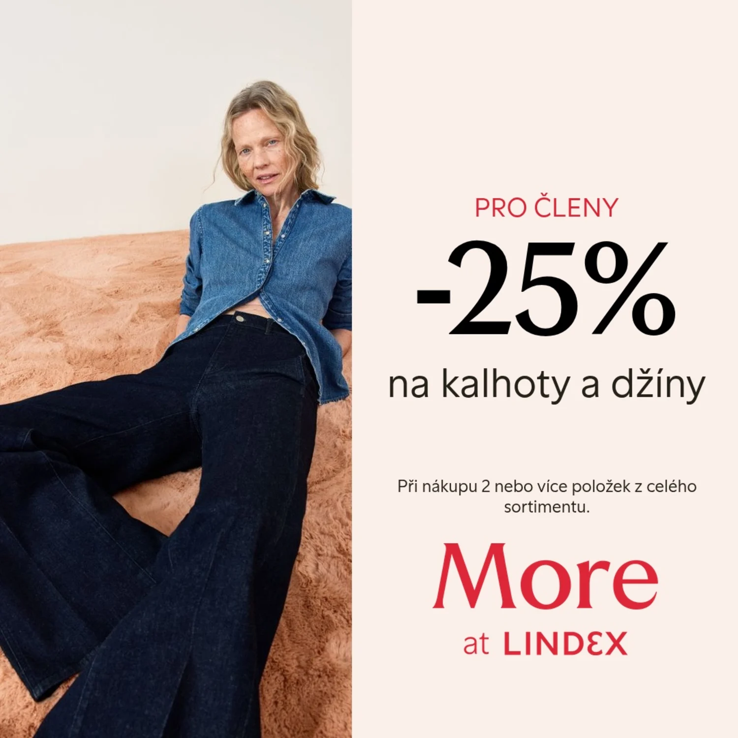 −25 % na kalhoty a džíny