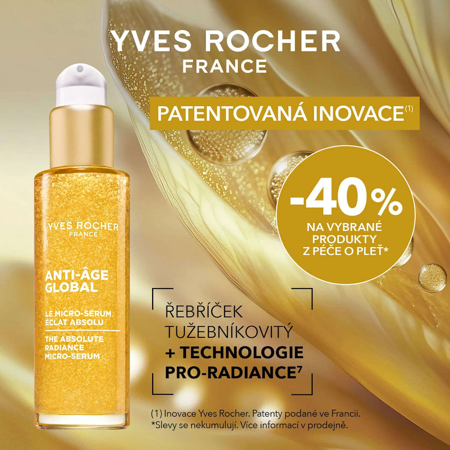 Sleva 40 % na péči o pleť a dárek k nákupu