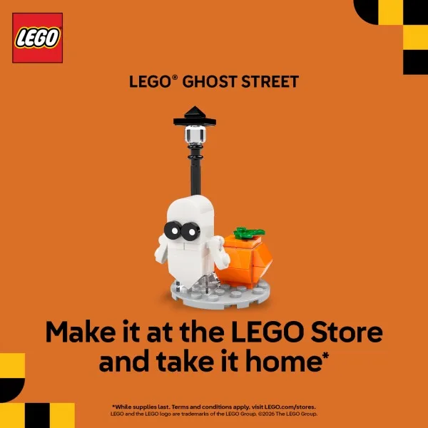 LEGO ghost with street light