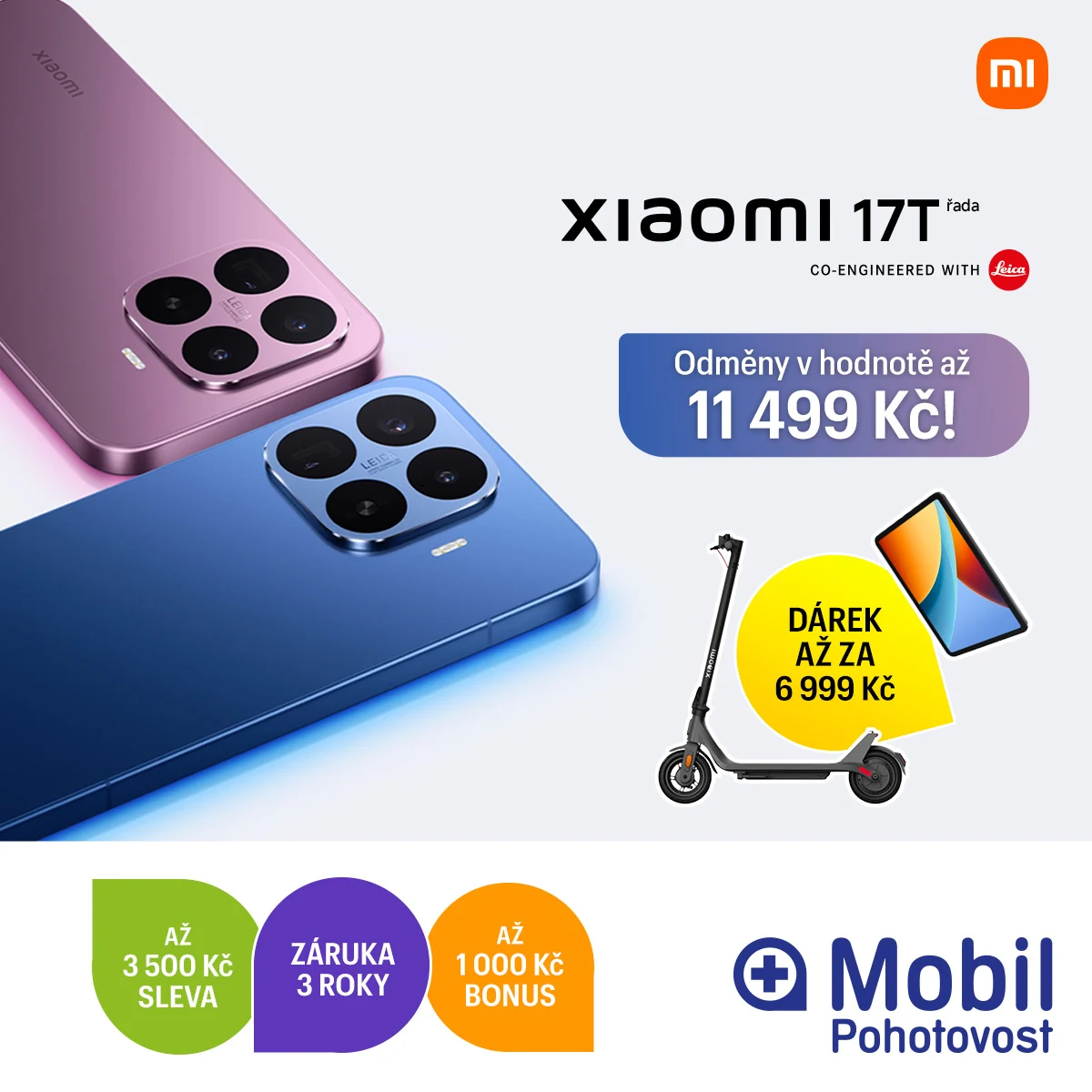 🚀 Nové Xiaomi 17T a 17T Pro jsou v prodeji.